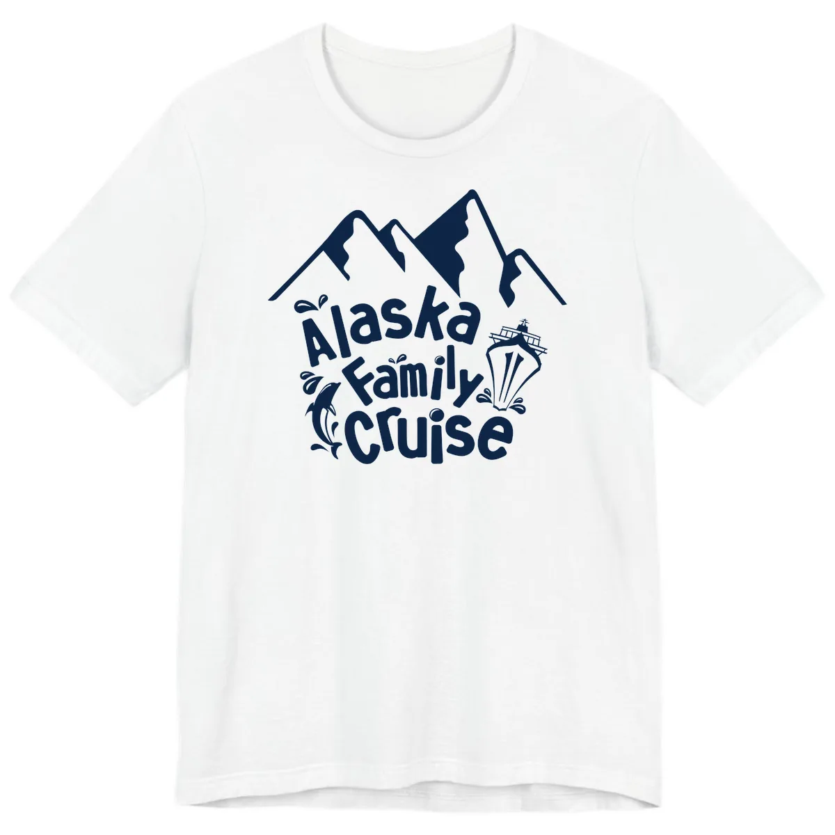 Alaska Family Cruise Mountain Adventure Premium T-Shirt in White