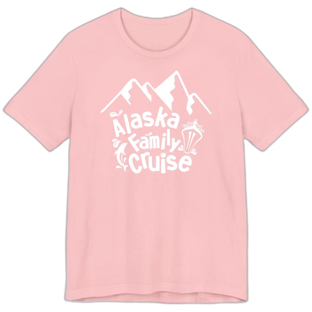 Alaska Family Cruise Mountain Adventure Premium T-Shirt in Pink