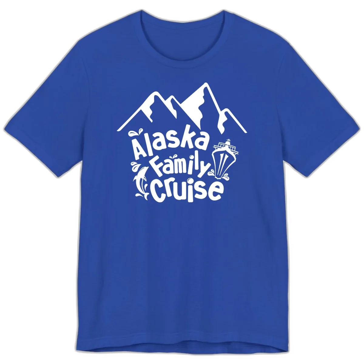 Alaska Family Cruise Mountain Adventure Premium T-Shirt in True Royal