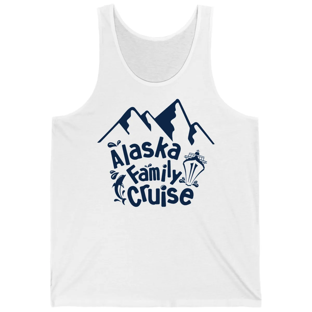 Alaska Family Cruise Mountain Adventure Tank in White