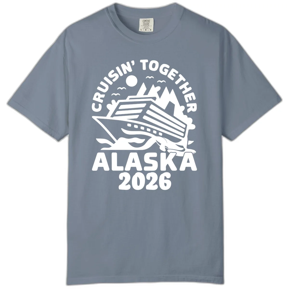 Cruisin' Together Alaska 2026 Scenic Comfort Color in Blue Jean
