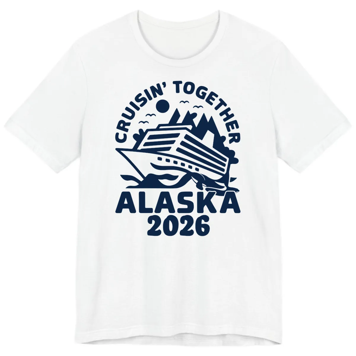Cruisin' Together Alaska 2026 Scenic Premium T-Shirt in White