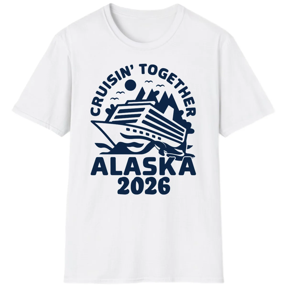 Cruisin' Together Alaska 2026 Scenic T-Shirt in White