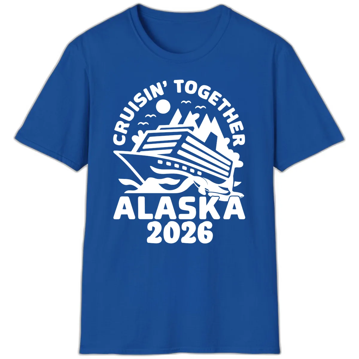Cruisin' Together Alaska 2026 Scenic T-Shirt in Royal