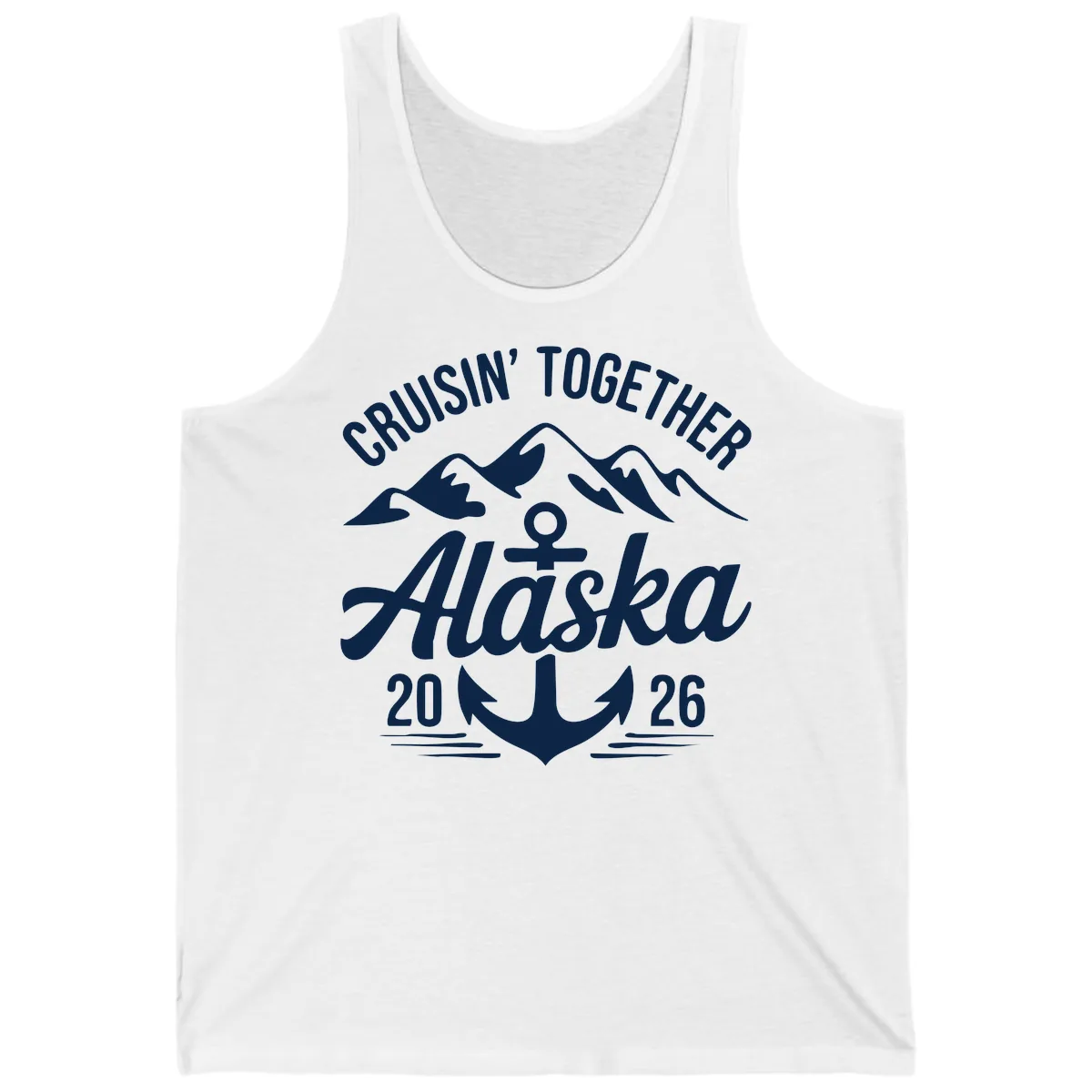 Cruisin' Together Alaska 2026 Anchor Design Tank in White