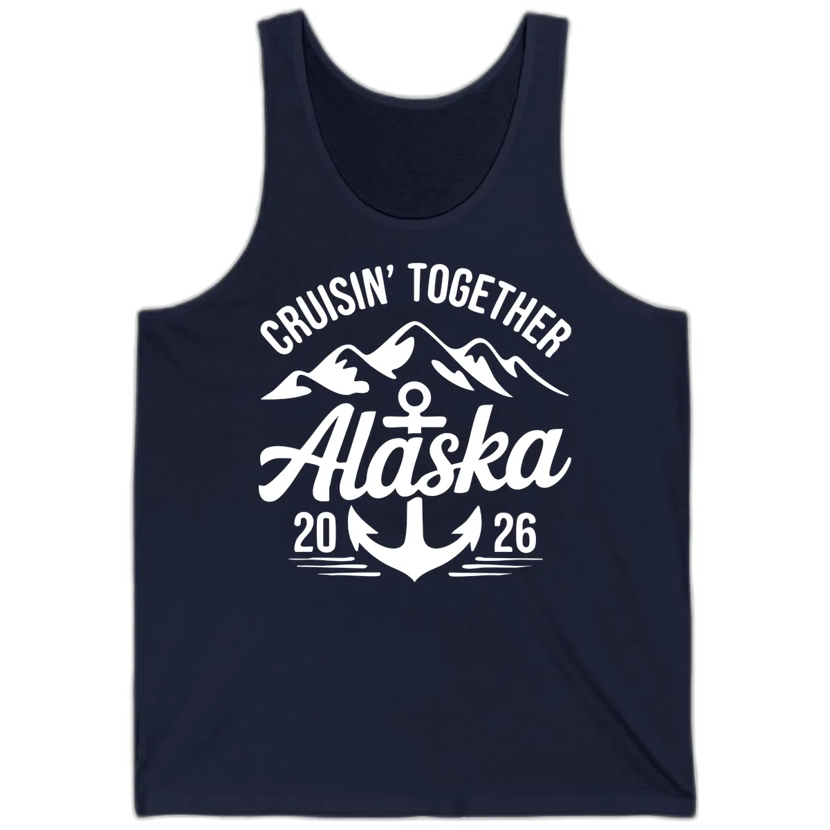 Cruisin' Together Alaska 2026 Anchor Design Tank in Navy
