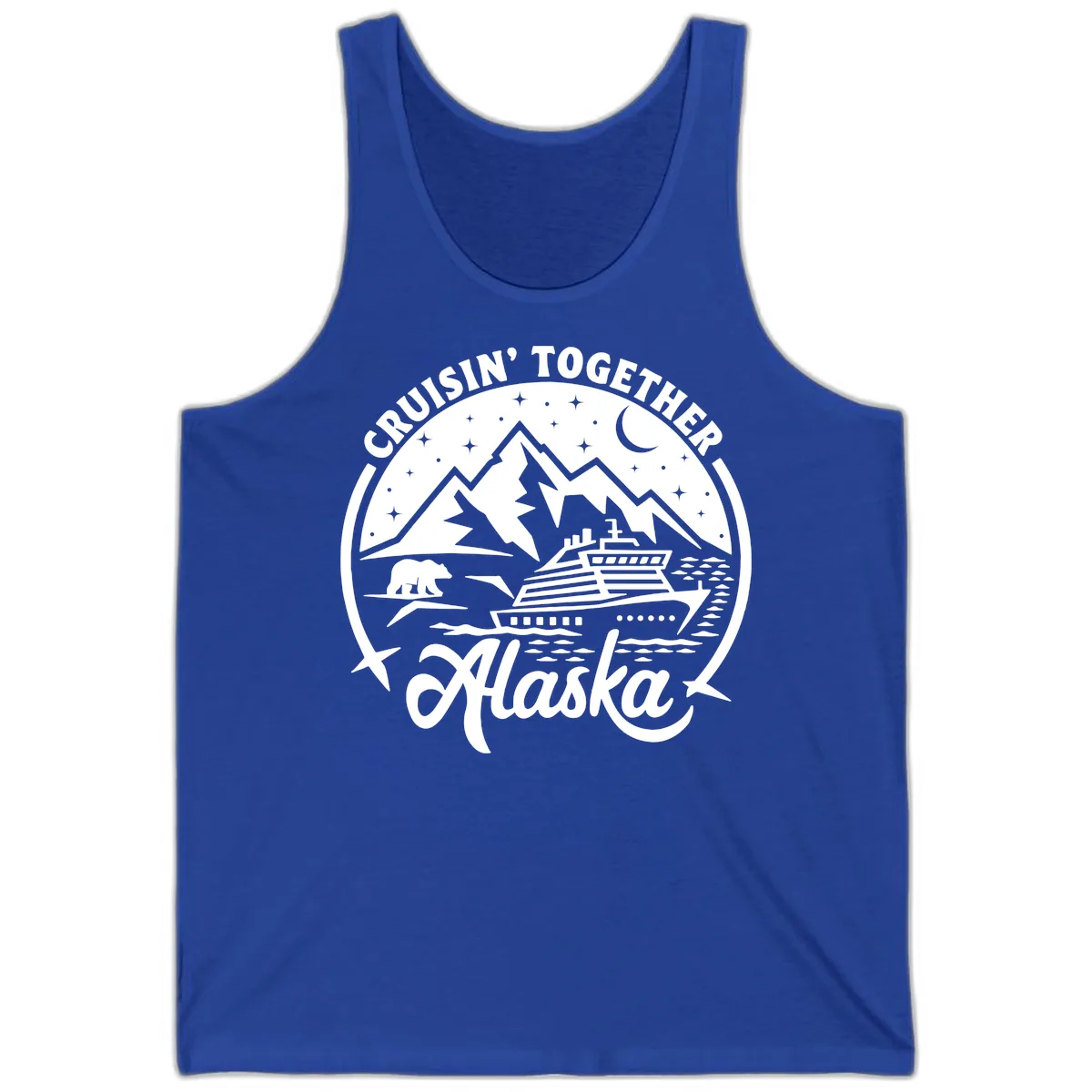 Cruisin' Together Alaska 2024 Bear Ship Tank in True Royal