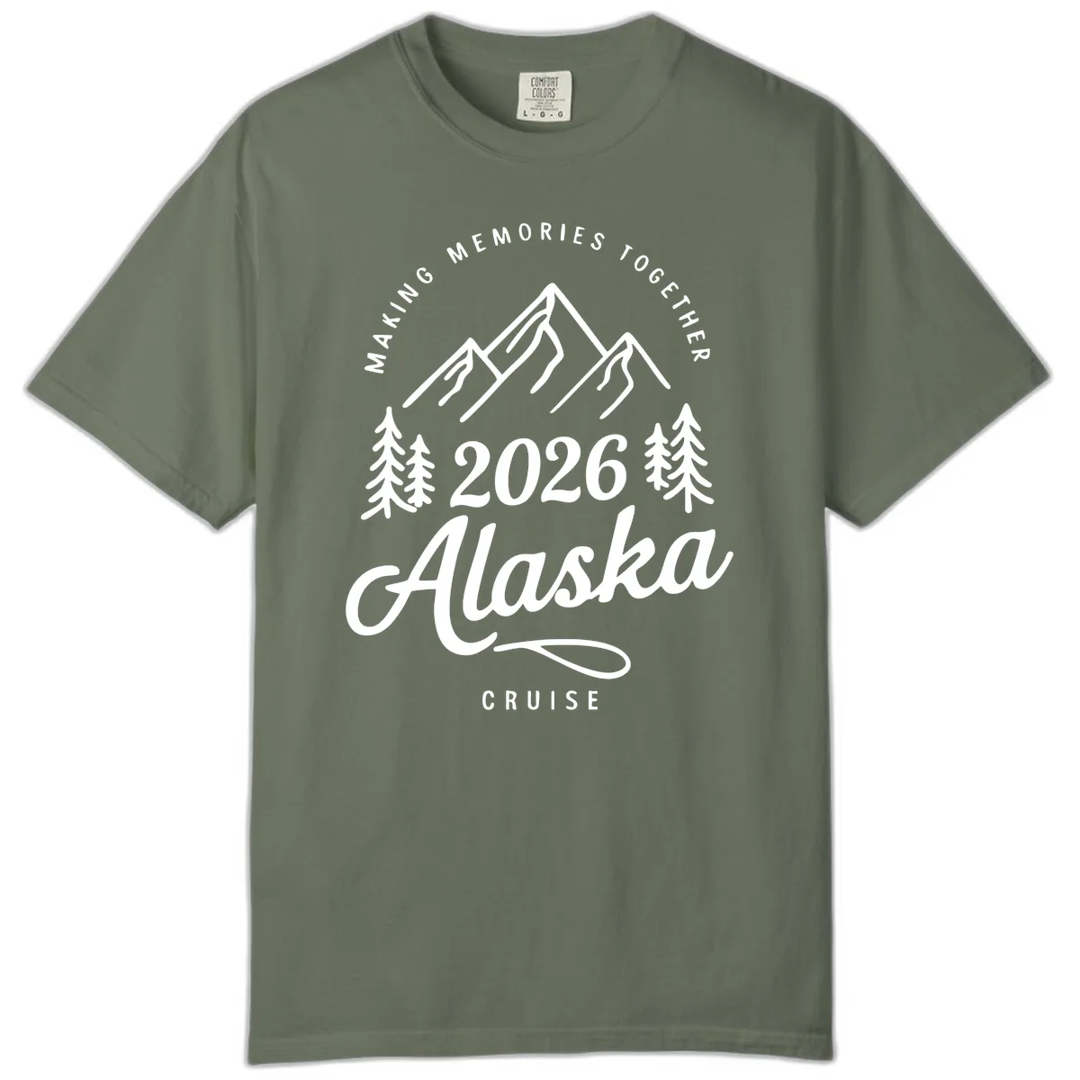 Making Memories Together Alaska Cruise 2026 Design Comfort Color in Moss