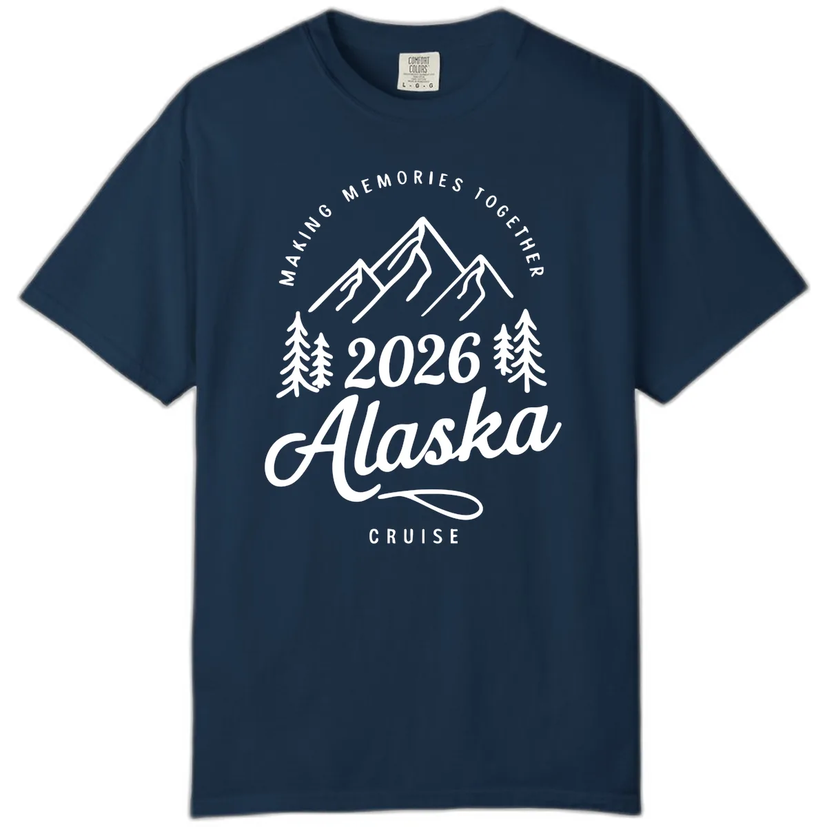 Making Memories Together Alaska Cruise 2026 Design Comfort Color in True Navy