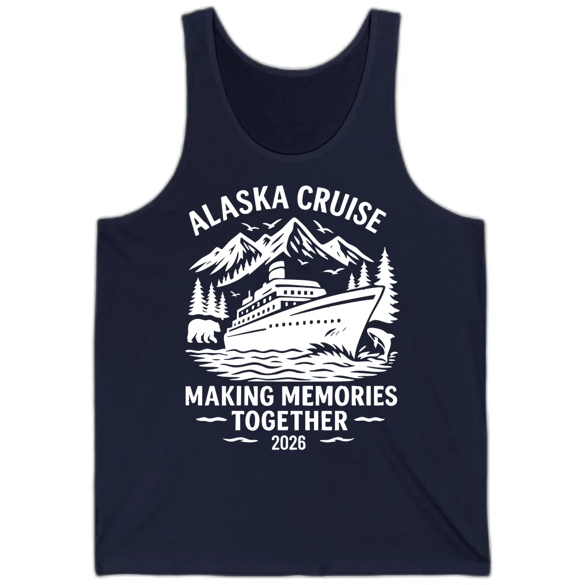 Alaska Cruise Making Memories Together 2026 Tank in Navy