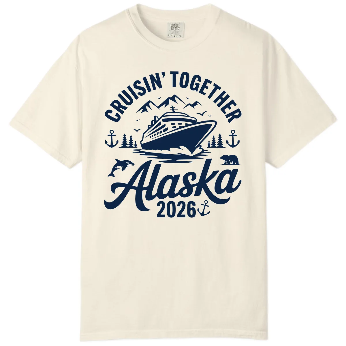 Cruisin' Together Alaska Adventure 2026 With Wildlife Comfort Color in Ivory