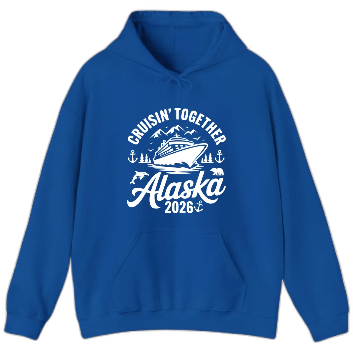 Cruisin' Together Alaska Adventure 2026 With Wildlife Hoodie in Royal