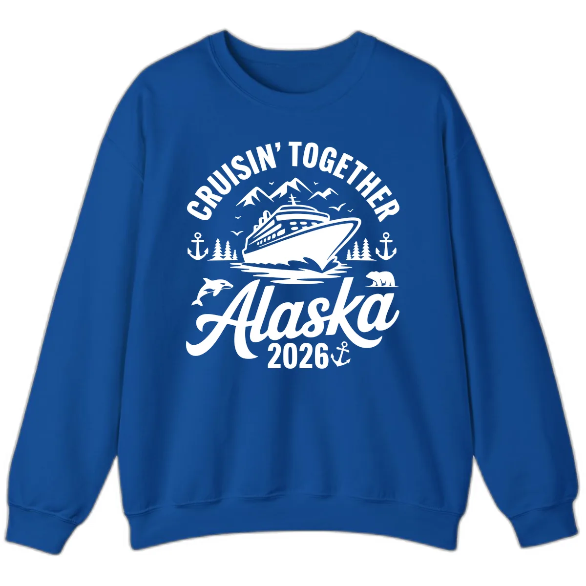 Cruisin' Together Alaska Adventure 2026 With Wildlife Sweatshirt in Royal