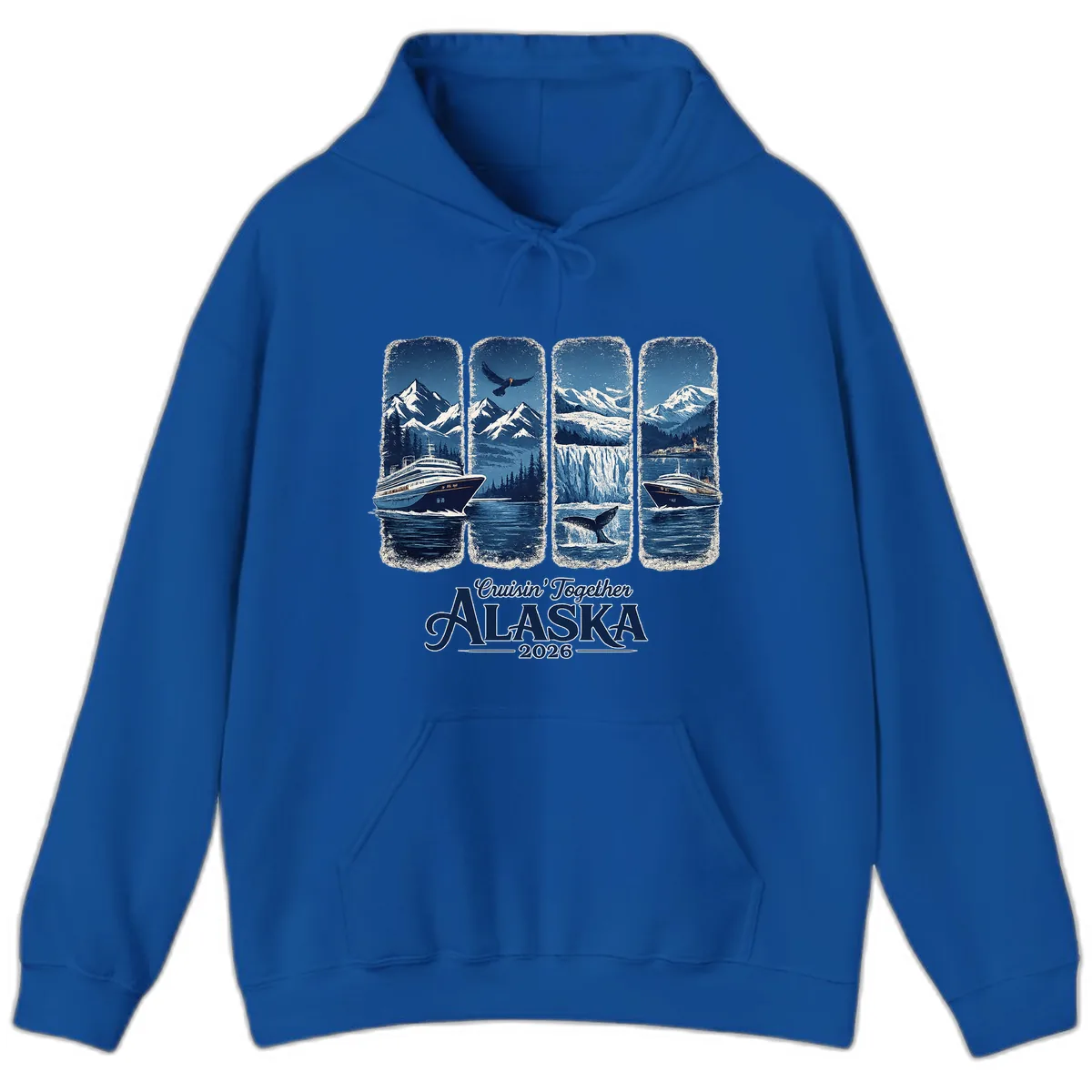 Alaskan Cruise Together Scenic Views 2026 Hoodie in Royal