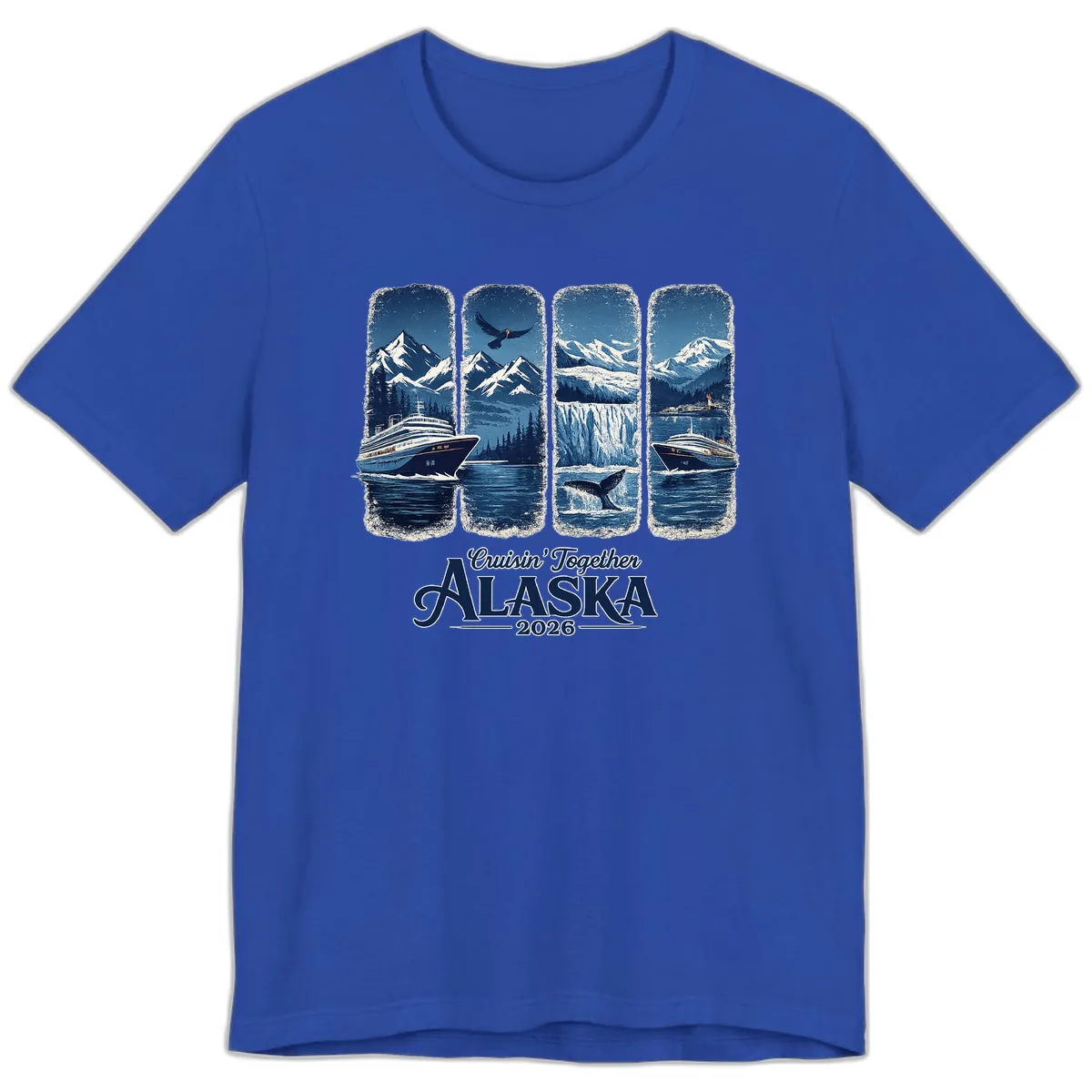 Alaskan Cruise Together Scenic Views 2026 Premium T-Shirt in True Royal