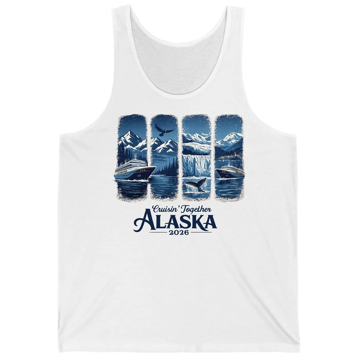 Alaskan Cruise Together Scenic Views 2026 Tank in White