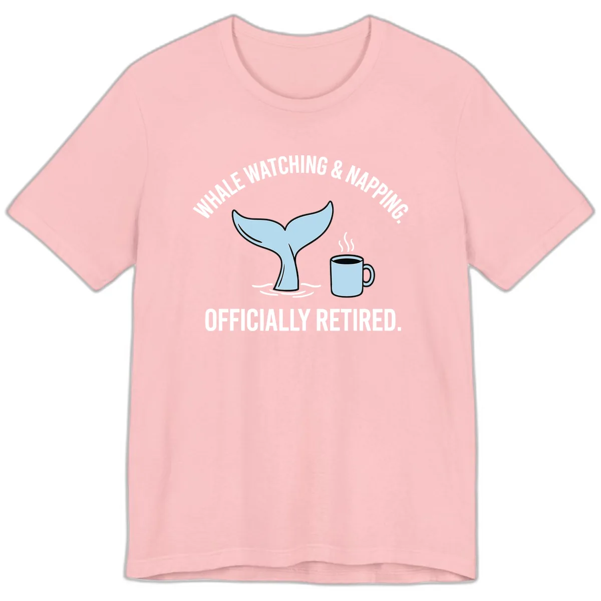 Whale Watching And Napping Officially Retired Premium T-Shirt in Pink