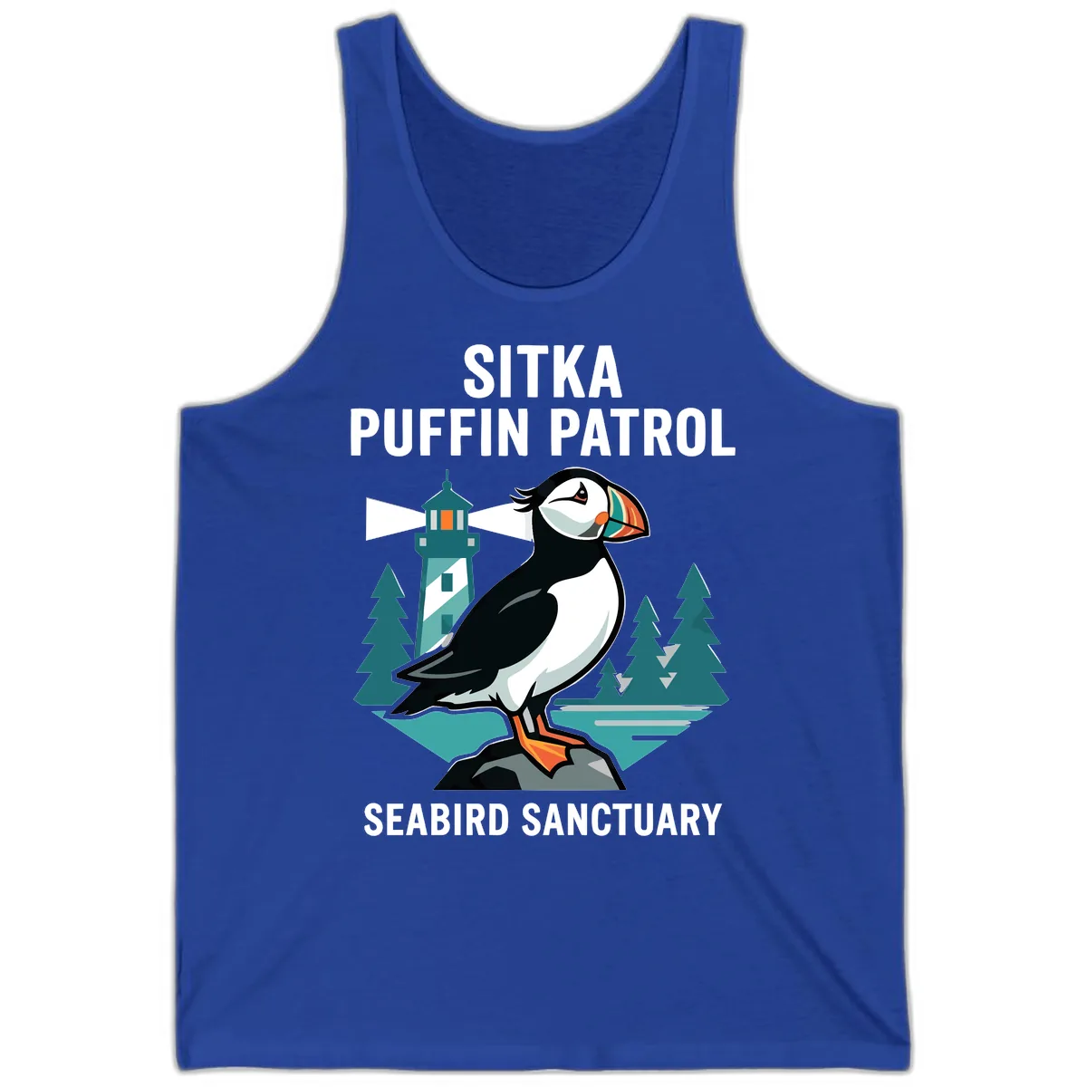 Sitka Puffin Patrol Seabird Sanctuary Adventure Tank in True Royal