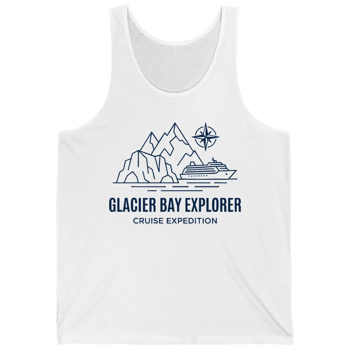 Glacier Bay Explorer Cruise Expedition Scenic Design Tank in White
