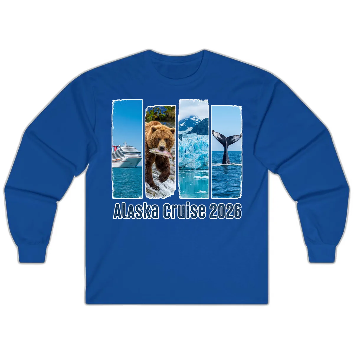 Alaska Cruise 2026 Adventure Panels Long Sleeve in Royal