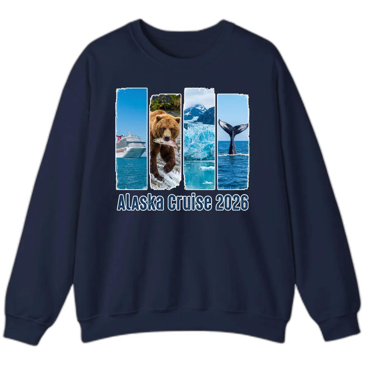 Alaska Cruise 2026 Adventure Panels Sweatshirt in Navy