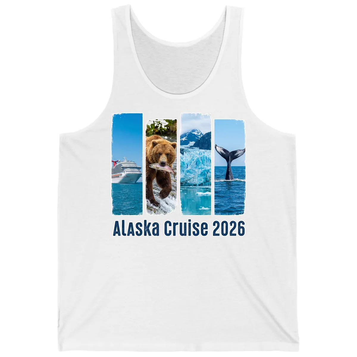 Alaska Cruise 2026 Adventure Panels Tank in White