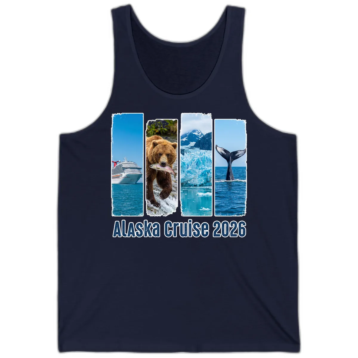 Alaska Cruise 2026 Adventure Panels Tank in Navy