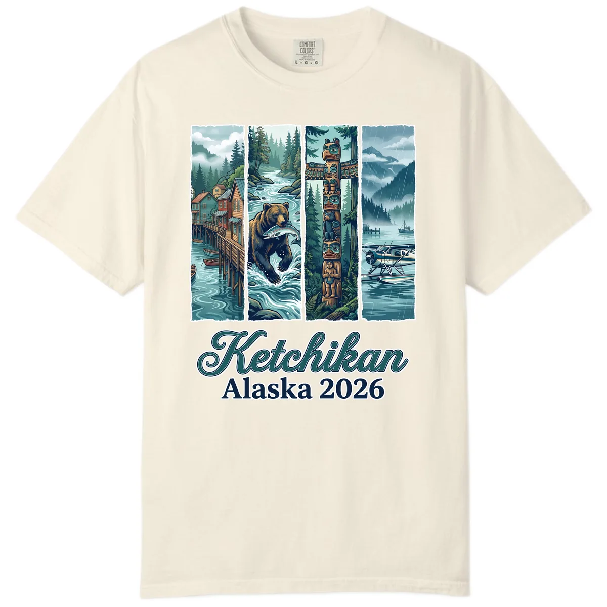 Ketchikan Alaska 2026 Scenic Panel Comfort Color in Ivory