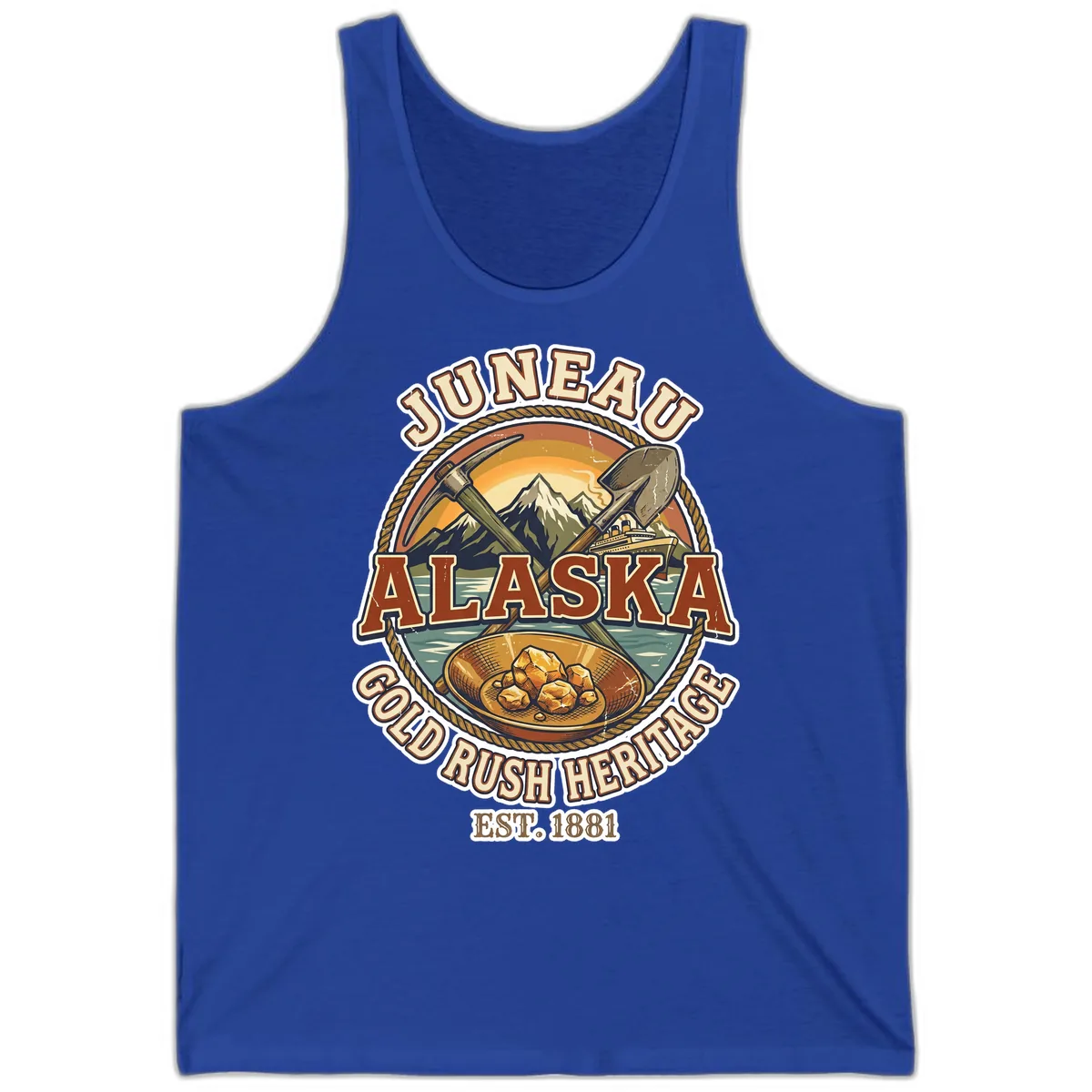 Juneau Alaska Gold Rush Heritage Tank in True Royal