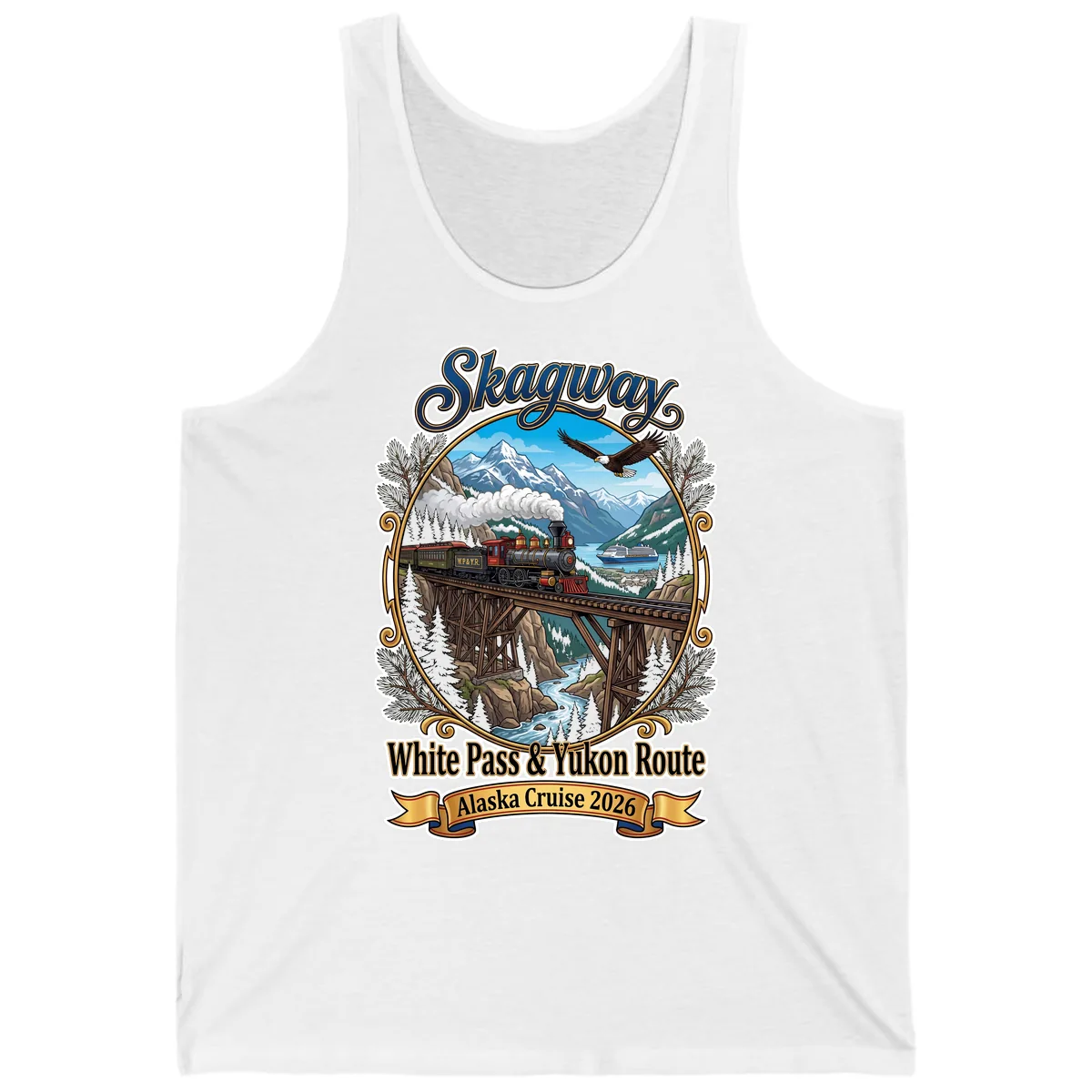 Skagway White Pass & Yukon Route Tank in White