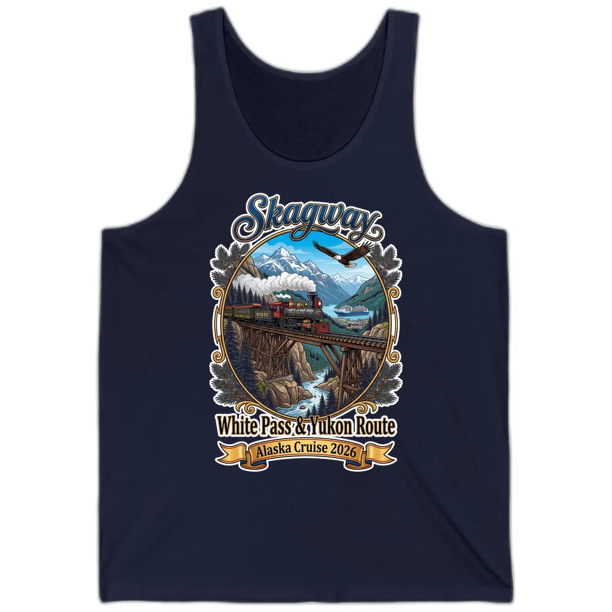 Skagway White Pass & Yukon Route Tank in Navy