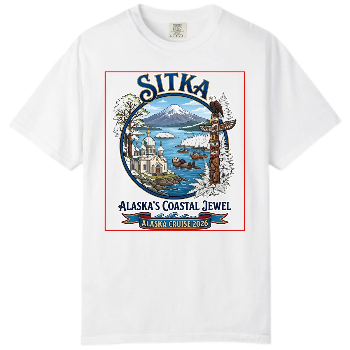 Sitka Alaska's Coastal Jewel Comfort Color in White