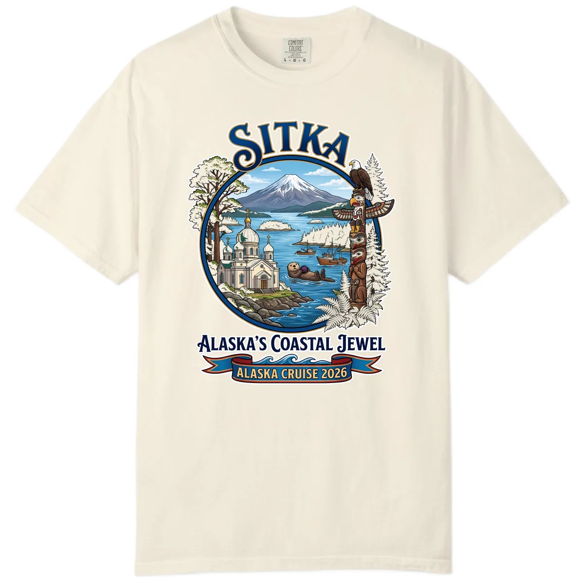 Sitka Alaska's Coastal Jewel Comfort Color in Ivory