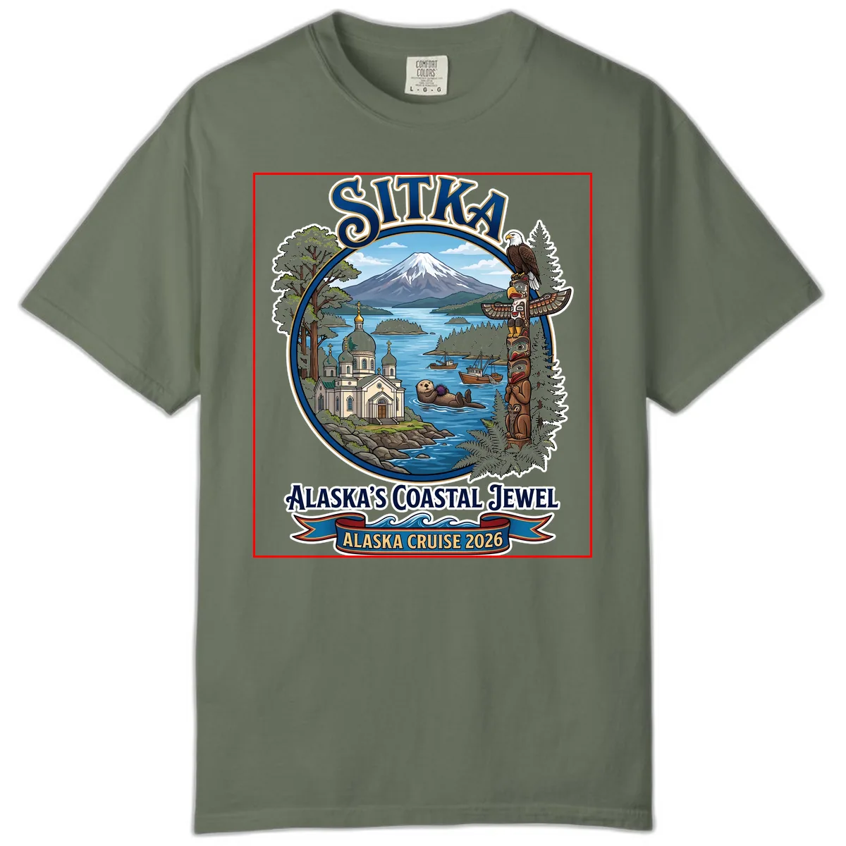 Sitka Alaska's Coastal Jewel Comfort Color in Moss