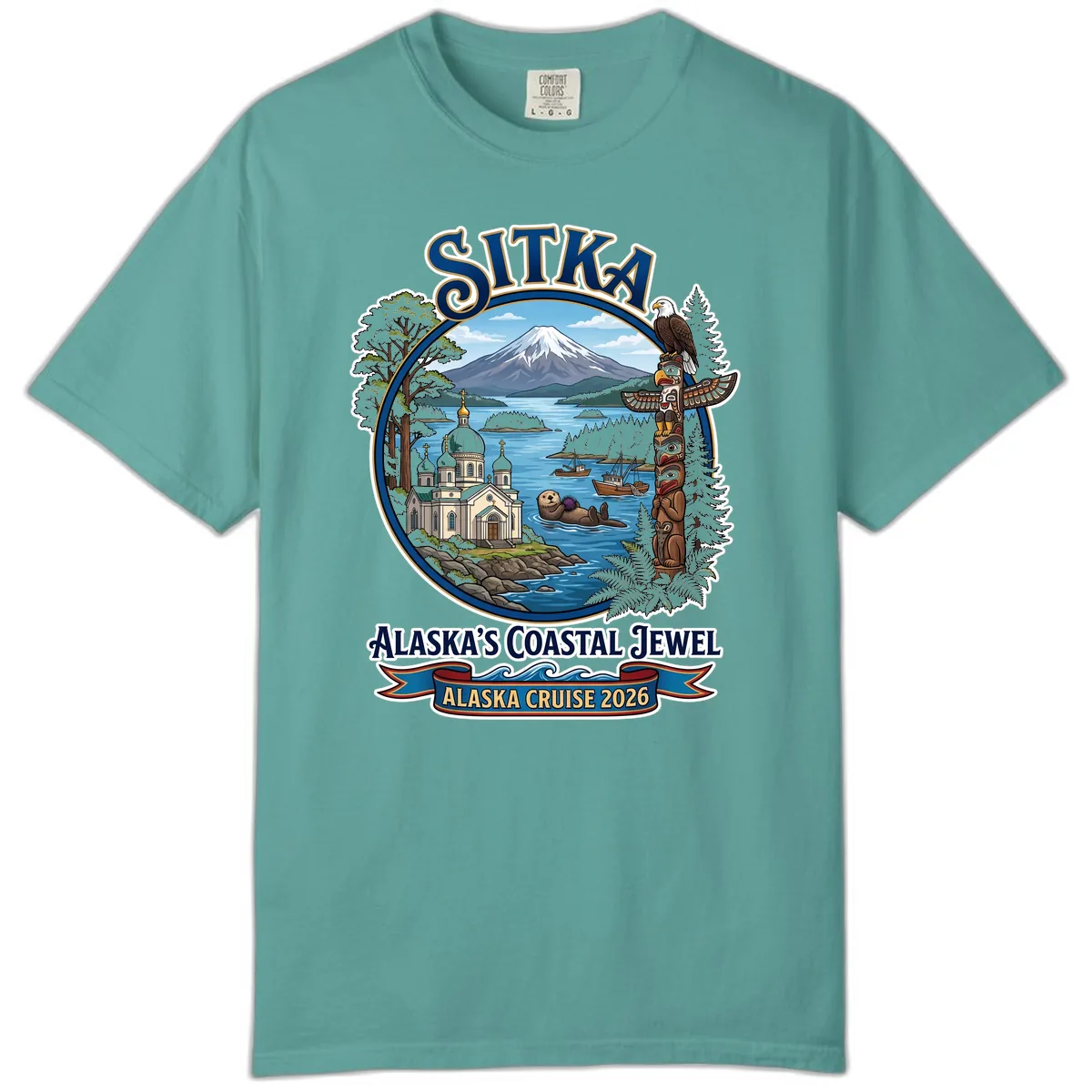 Sitka Alaska's Coastal Jewel Comfort Color in Seafoam