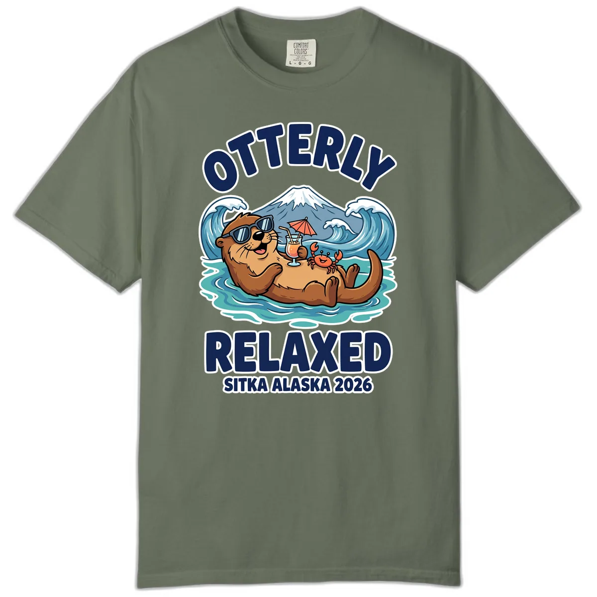 Otter Relaxed Sitka Alaska 2026 Comfort Color in Moss