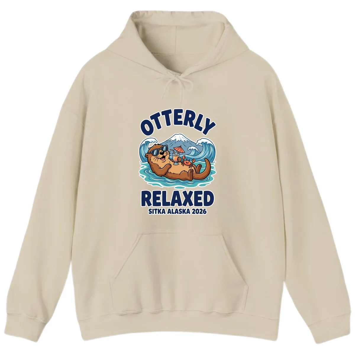 Otter Relaxed Sitka Alaska 2026 Hoodie in Sand