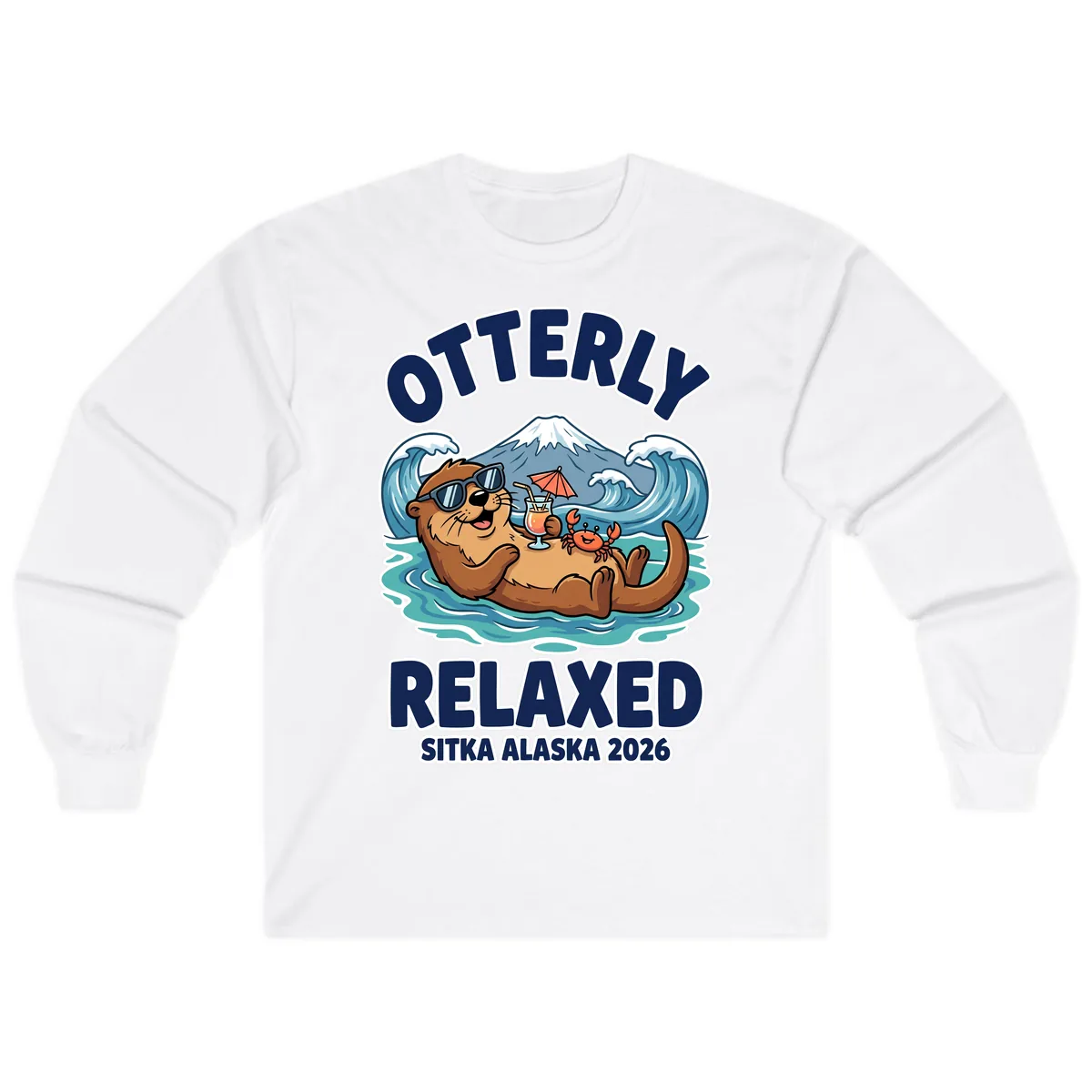 Otter Relaxed Sitka Alaska 2026 Long Sleeve in White