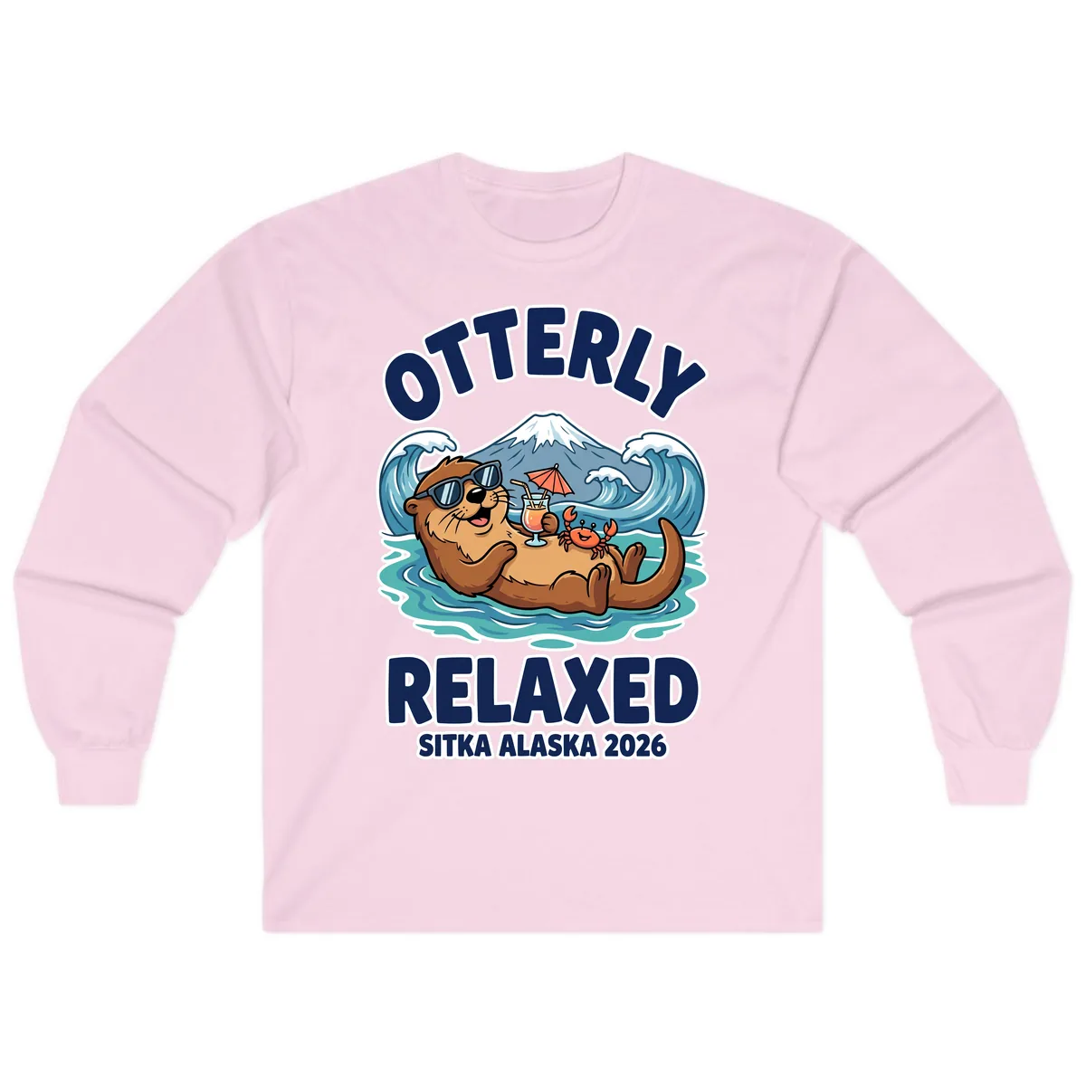 Otter Relaxed Sitka Alaska 2026 Long Sleeve in Light Pink