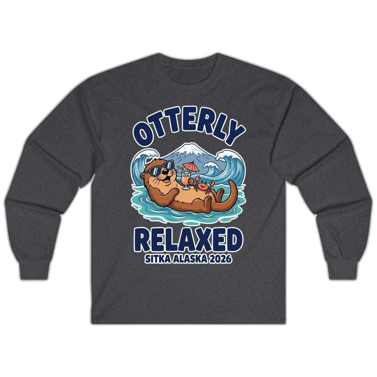 Otter Relaxed Sitka Alaska 2026 Long Sleeve in Dark Heather