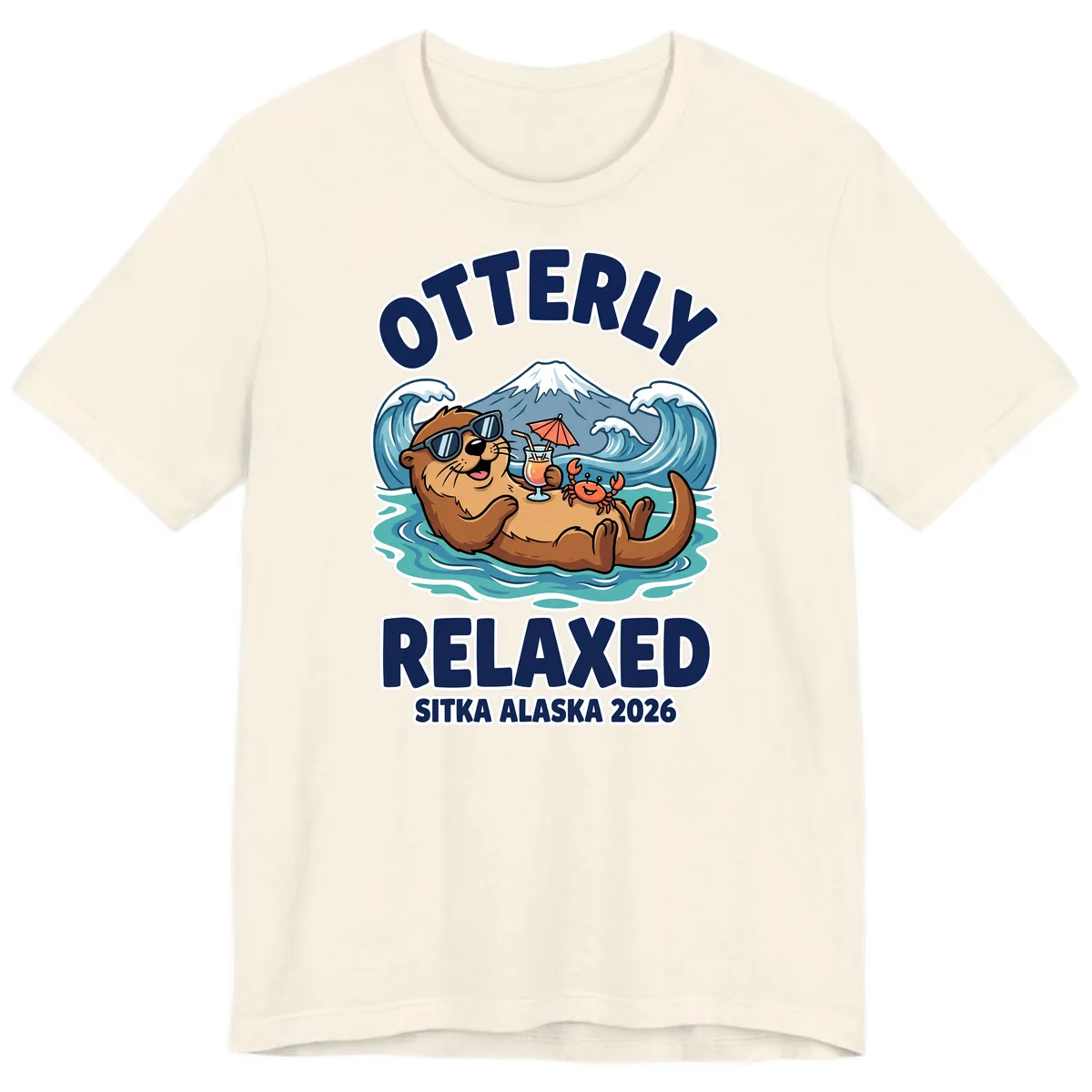 Otter Relaxed Sitka Alaska 2026 Premium T-Shirt in Natural