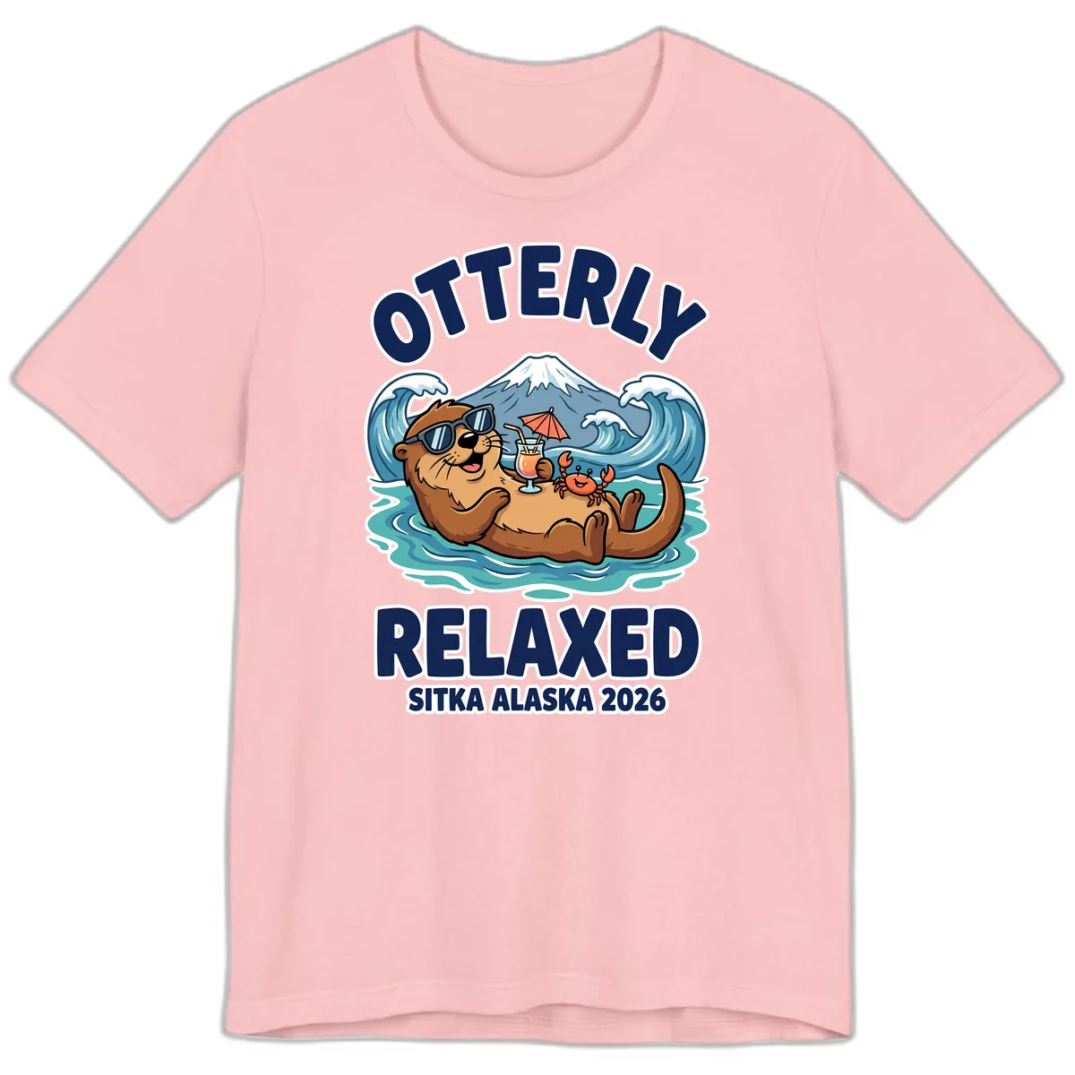 Otter Relaxed Sitka Alaska 2026 Premium T-Shirt in Pink