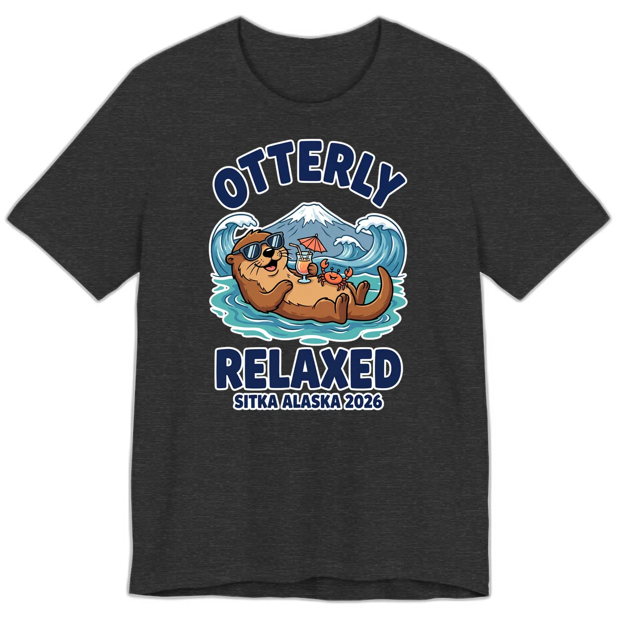 Otter Relaxed Sitka Alaska 2026 Premium T-Shirt in Dark Grey Heather
