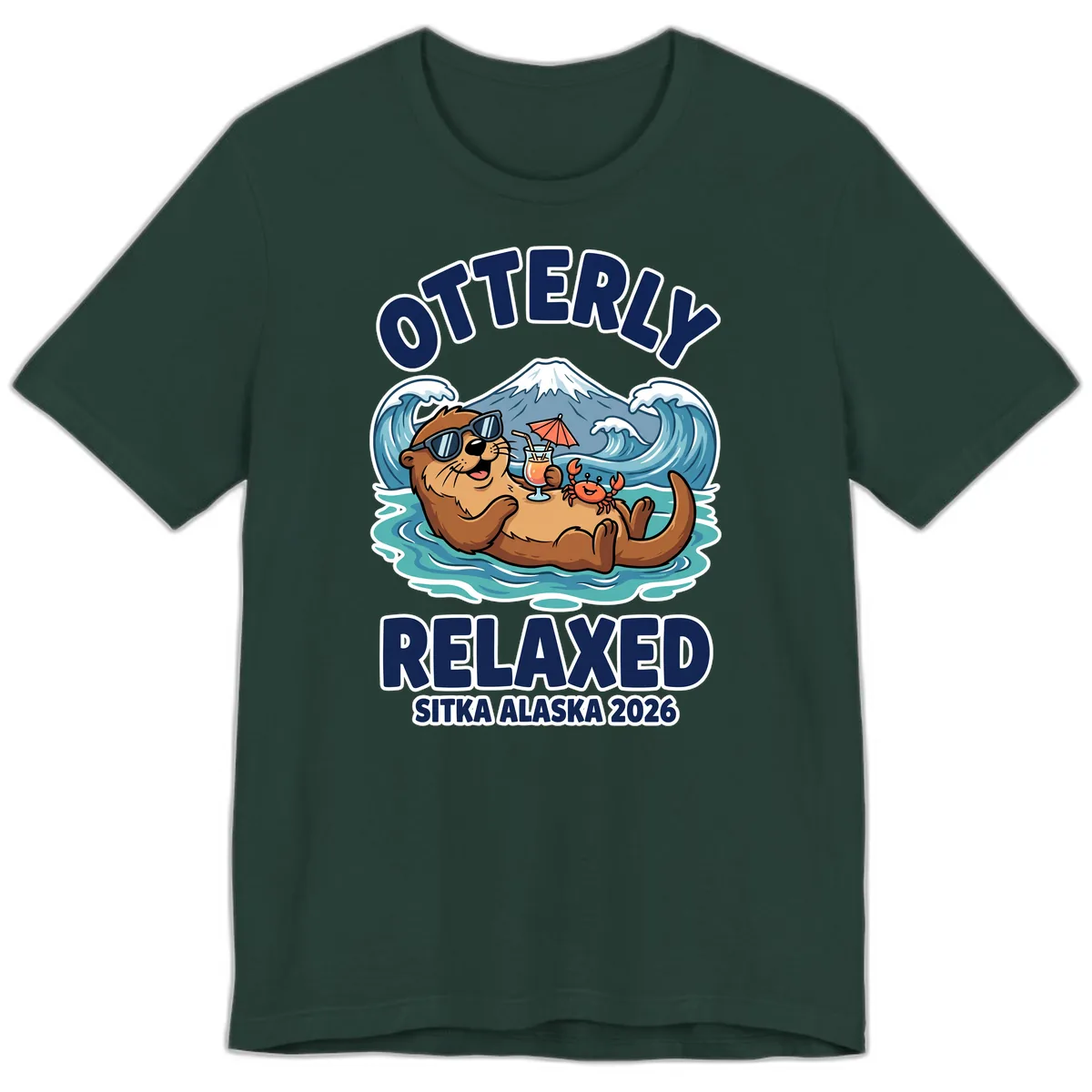 Otter Relaxed Sitka Alaska 2026 Premium T-Shirt in Forest