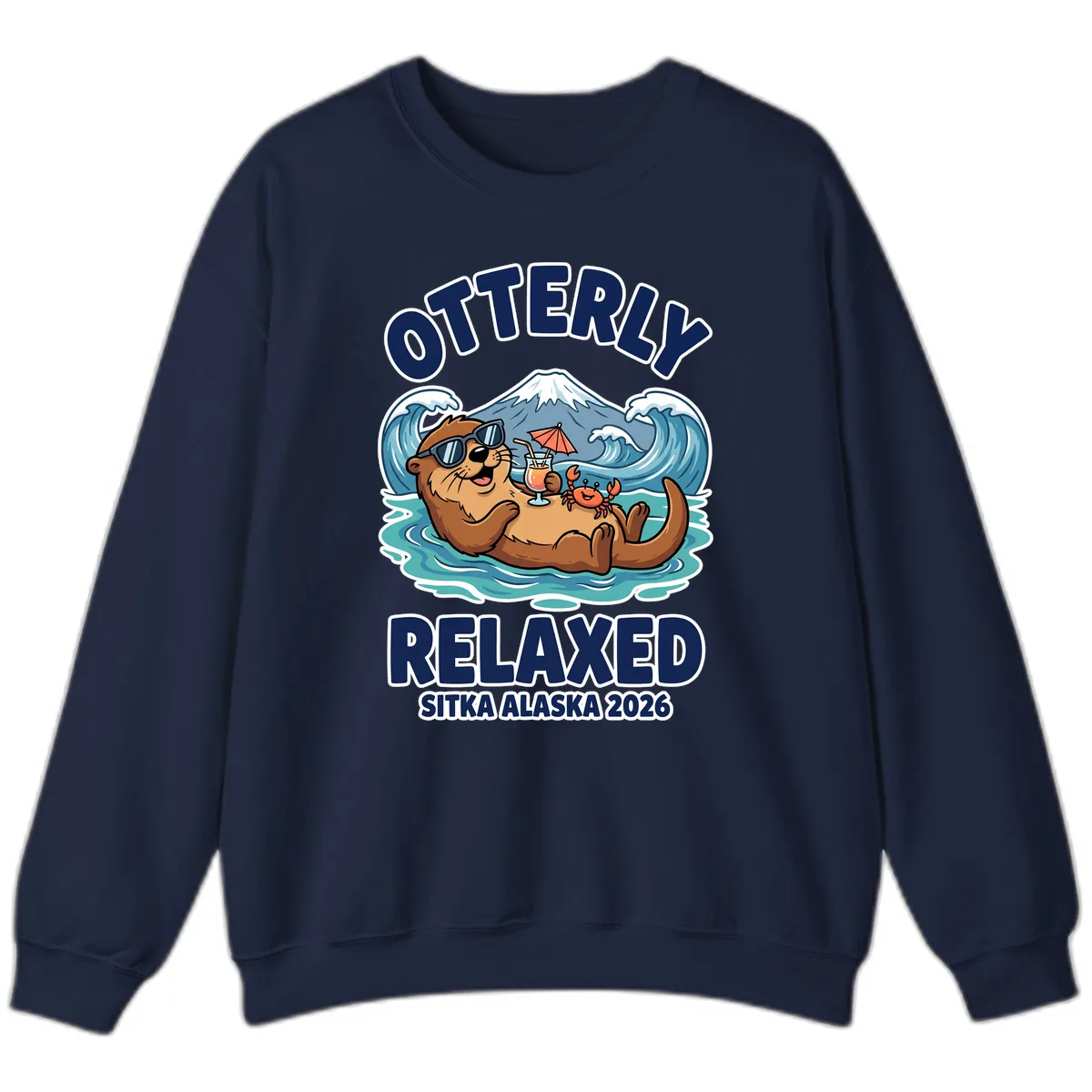 Otter Relaxed Sitka Alaska 2026 Sweatshirt in Navy