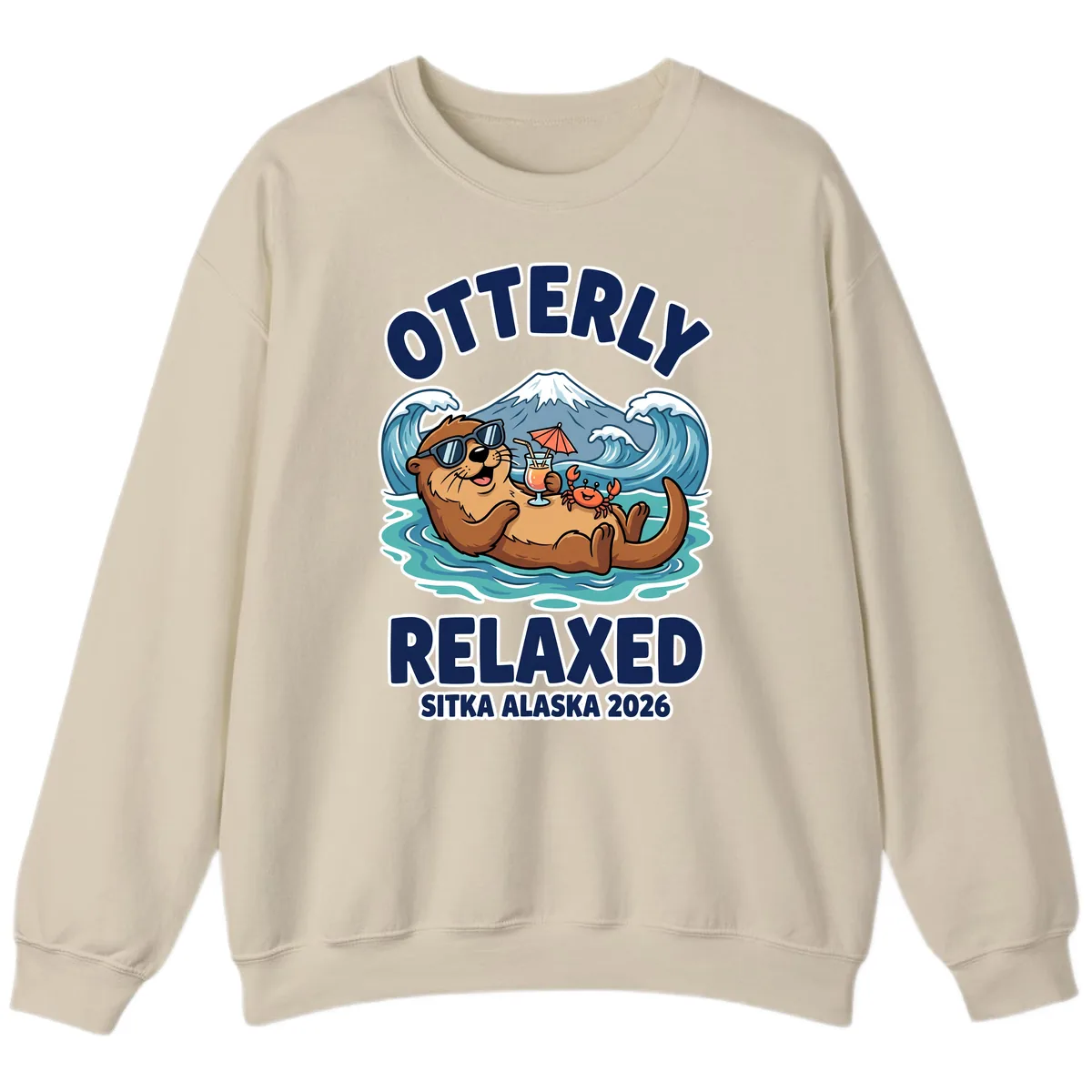 Otter Relaxed Sitka Alaska 2026 Sweatshirt in Sand