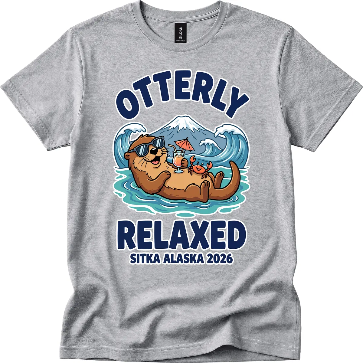 Otter Relaxed Sitka Alaska 2026 T-Shirt in Sport Grey