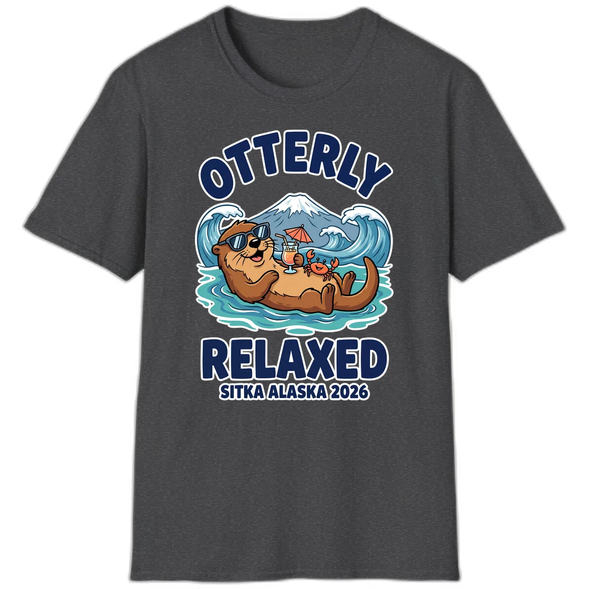 Otter Relaxed Sitka Alaska 2026 T-Shirt in Dark Heather
