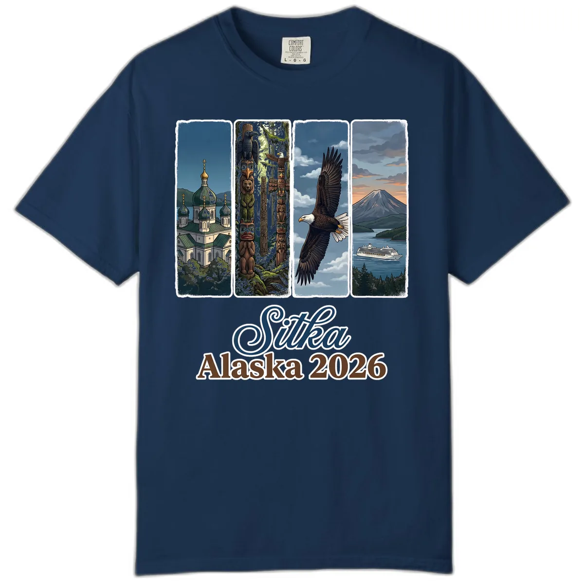Sitka Alaska 2026 Cultural Icons Comfort Color in Navy
