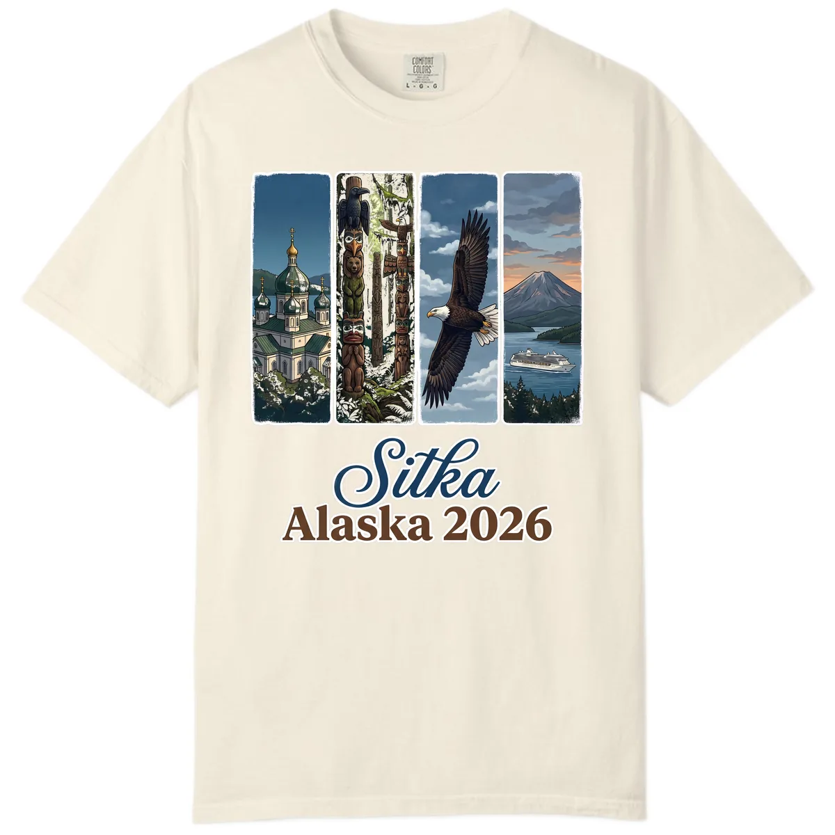 Sitka Alaska 2026 Cultural Icons Comfort Color in Ivory